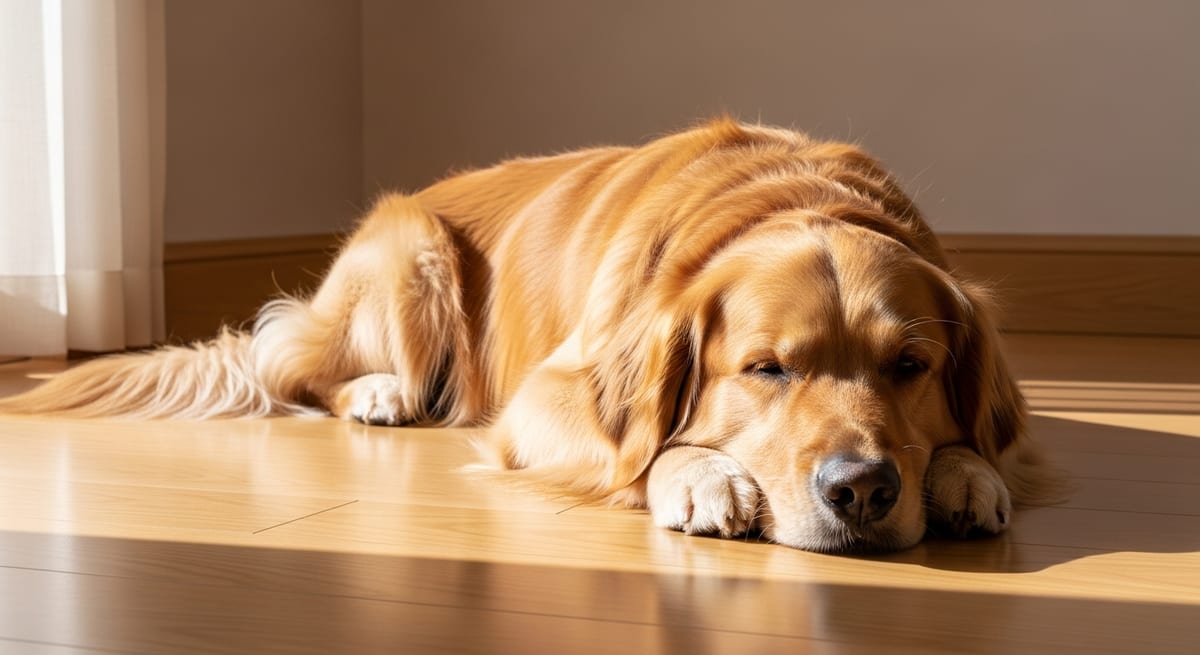 Hogar seguro para mascotas Perro descansando en casa segura sin venenos para ratas tóxicos