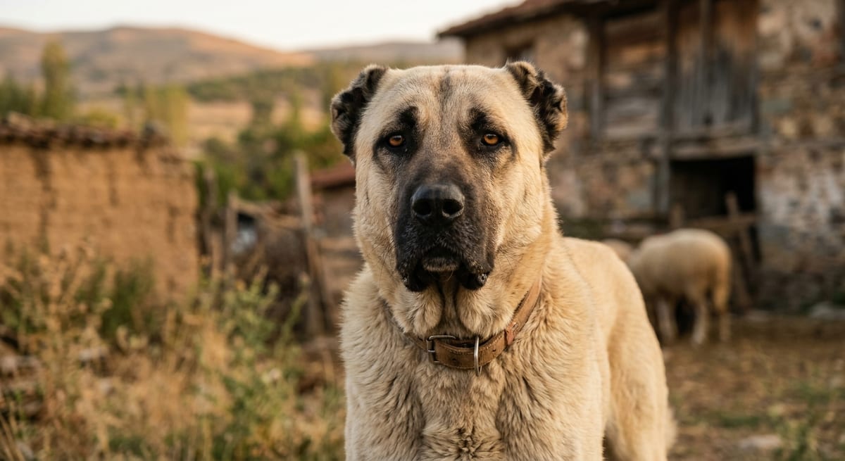 Kangal Turco y su mordida Retrato de un Kangal Turco, conocido por tener la mordida más potente del mundo canino.