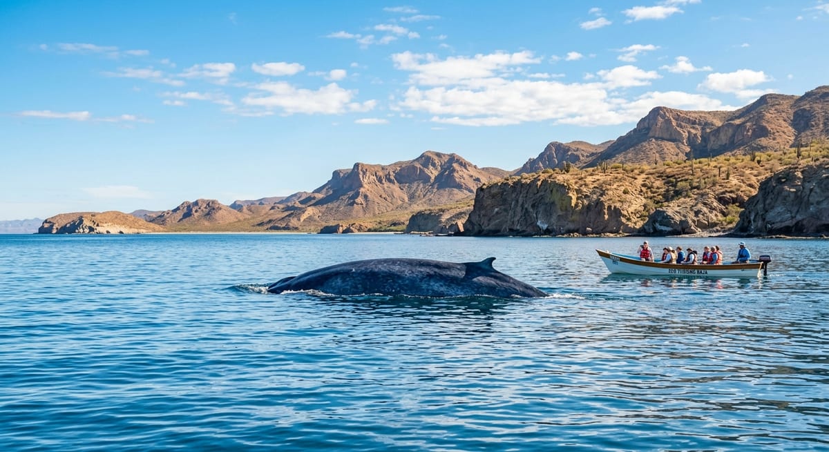 Avistamiento en México Avistamiento responsable de ballena azul en las costas de Baja California, México