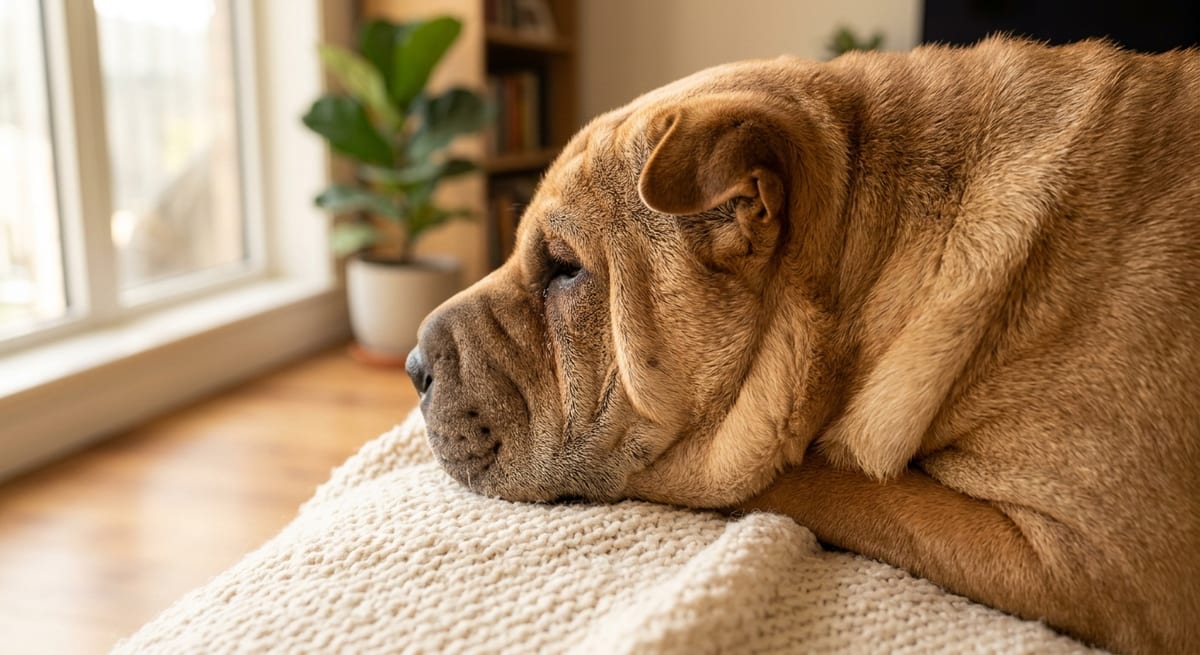 Limpieza de pliegues Shar Pei Cuidado y limpieza de las arrugas de un Shar Pei para prevenir problemas de salud en la piel