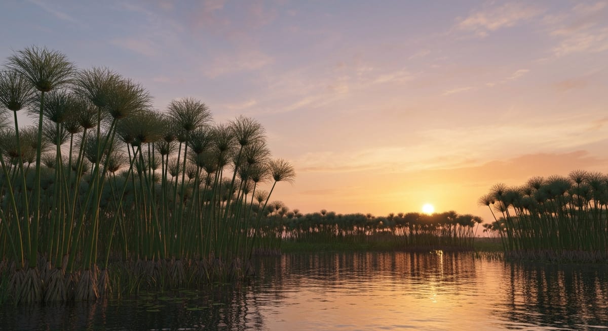 Hábitat del Picozapato Humedal africano típico de la región donde vive el picozapato